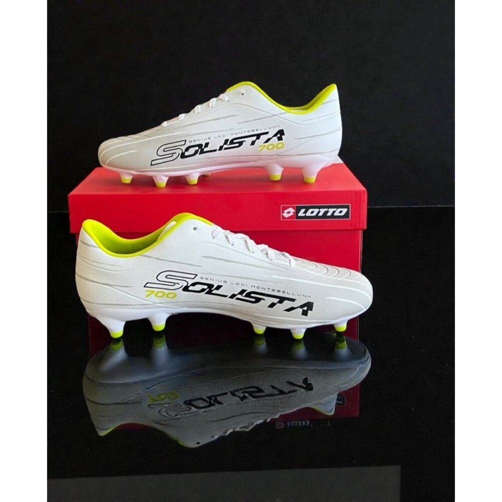 Lotto Solista 700 IX FG Soccer Cleats Green & Gray Unisex Size 10 & 11